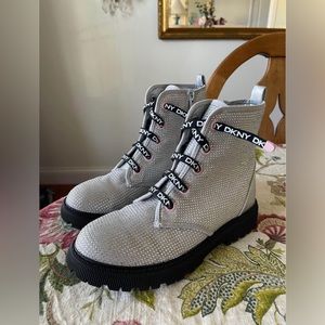 DKNY Ava Stone moto boots big girls size 4